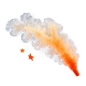 Sparkling Orange Smoke Dream PNG Fmu PNG