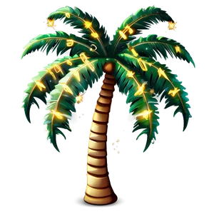 Sparkling Palm Tree Emoji PNG Vxs