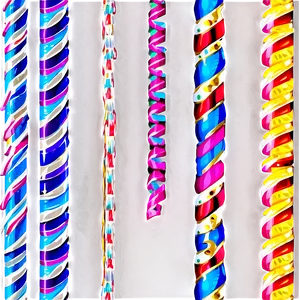 Sparkling Party Streamers PNG 06282024