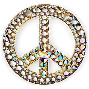 Sparkling Peace Sign PNG Cvi