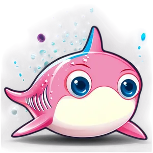 Sparkling Pink Baby Shark PNG 05262024