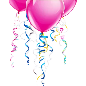 Sparkling Pink Balloons Event Png Epg1 PNG image