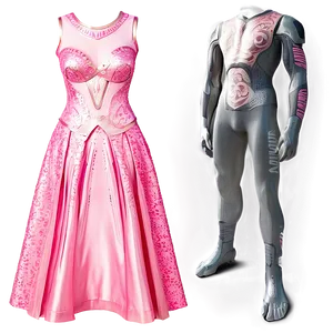 Sparkling Pink Dress Png Dgt23 PNG image