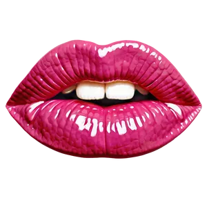 Sparkling Pink Lips Png 06212024 PNG image