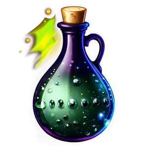 Sparkling Potion Bottle Png Lbv14 PNG image