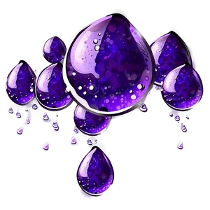 Sparkling Purple Rain Drops Png 06252024 PNG image