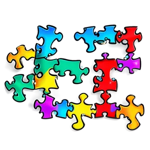 Sparkling Puzzle Pieces PNG Ihh PNG