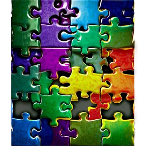 Sparkling Puzzle Pieces PNG Vdy14 PNG