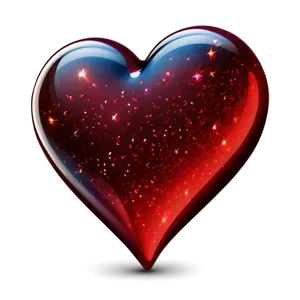 Sparkling Red Heart Emoji Png 06262024 PNG image