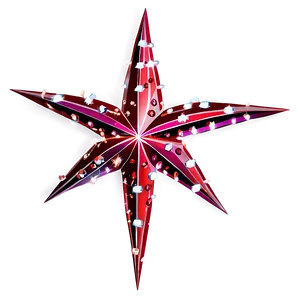 Sparkling Red Star PNG 69