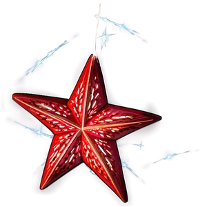 Sparkling Red Star PNG Xhc
