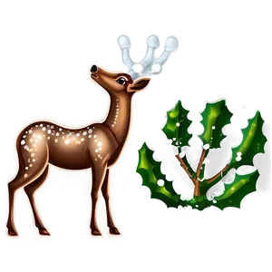 Sparkling Reindeer Png 05212024 PNG image