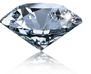 Sparkling Round Cut Diamond Transparent Background PNG image