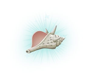 Sparkling Seashell Illustration