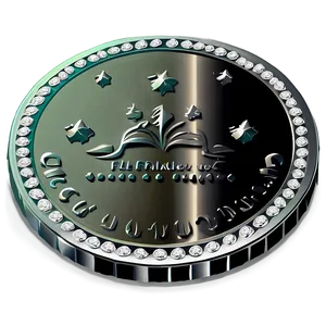 Sparkling Silver Coin Drawing Png 06272024 PNG image