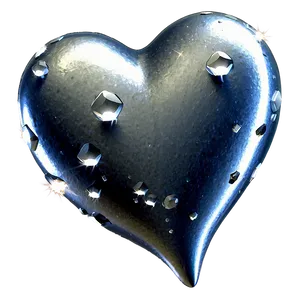 Sparkling Silver Heart Png 22 PNG image