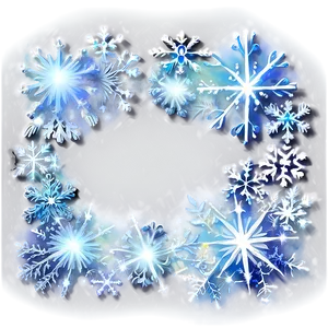 Sparkling Snow Border Png 06282024 PNG image