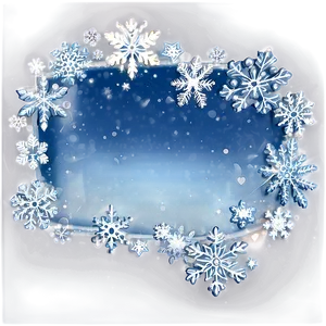 Sparkling Snow Border Png 80 PNG image