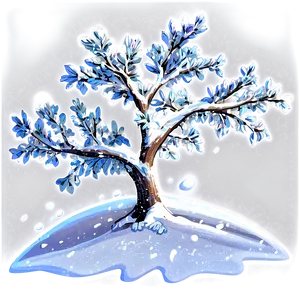 Sparkling Snow Tree Png 06272024 PNG image