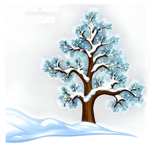 Sparkling Snow Tree Png 83 PNG image