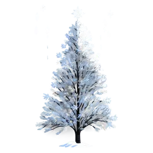 Sparkling Snowy Tree PNG 06212024