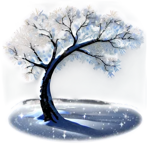 Sparkling Snowy Tree PNG Vcv4 PNG