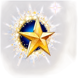 Sparkling Star Emblem Png 06132024 PNG image