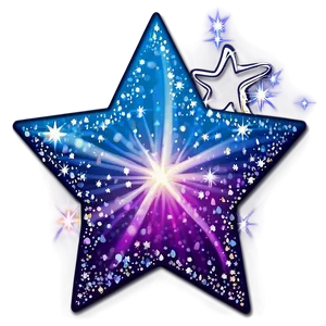 Sparkling Star Sticker Png 06132024 PNG image