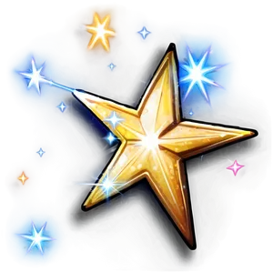 Sparkling Star Sticker Png 06132024 PNG image