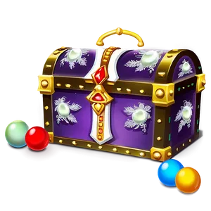 Sparkling Treasure Chest Png 05252024 PNG image