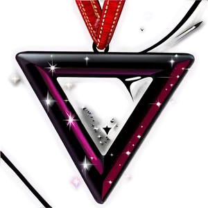Sparkling Triangle Decoration PNG Eas PNG