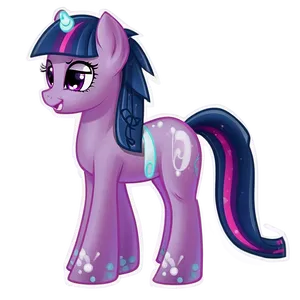 Sparkling Twilight Pony Png Gvr PNG image