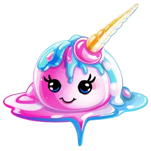 Sparkling Unicorn Slime Png 05242024 PNG image