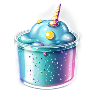 Sparkling Unicorn Slime Png 05242024 PNG image