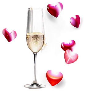 Sparkling Valentine's Day Wine PNG Wmj15 PNG