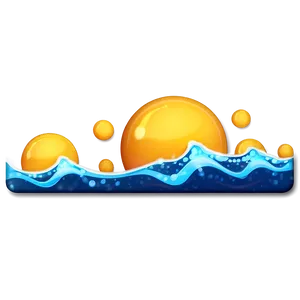 Sparkling Wave Emoji Png 27 PNG image