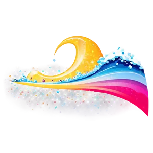 Sparkling Wave Emoji Png 66 PNG image