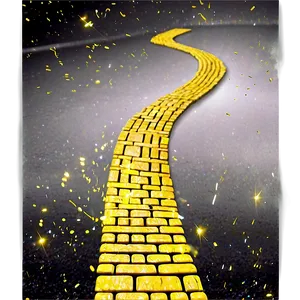 Sparkling Yellow Brick Road Effect PNG 58 PNG