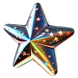 Sparkly Cute Star PNG Fau