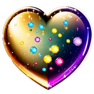Sparkly Heart Clipart Fantasy PNG 78 PNG