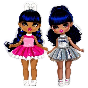 Sparkly Lol Dolls Png 05252024 PNG image