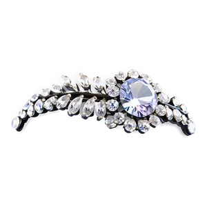 Sparkly Rhinestone Hair Clip Png 06132024 PNG image