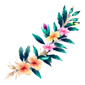 Sparse Floral Drawing PNG 06202024 PNG