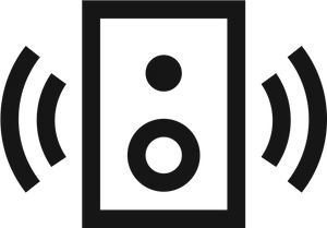 Speaker Icon Blackand White