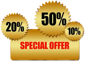 Special Offer Discount Badges PNG image