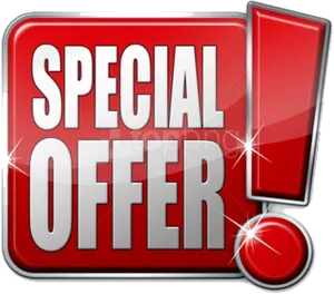 Special Offer Red Banner PNG image
