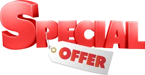 Special Offer3 D Text Tag PNG image
