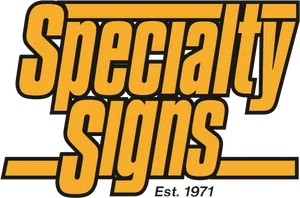 Specialty Signs Established1971 Logo PNG image