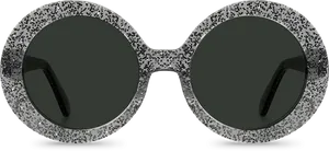 Speckled Grey Sunglasses PNG image