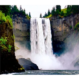 Spectacular Snoqualmie Falls PNG 06292024 PNG